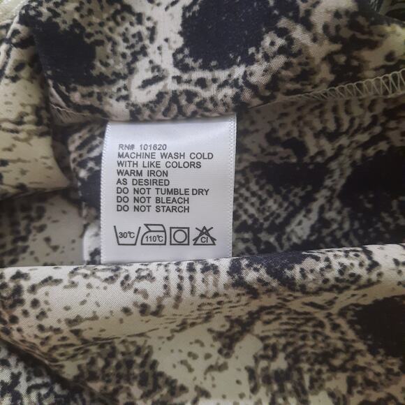 Rancho Estancia Womens Reba Blouse Western Snakeskin Fringe Size Small - Picture 6 of 9